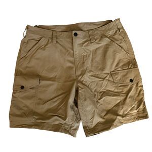 Duluth‎ Trading Company Men's Brown Nylon Cargo Hiking Shorts Size 38